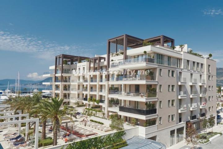 Brand new luxury two bedroom apartment with direct sea view in Porto Montenegro