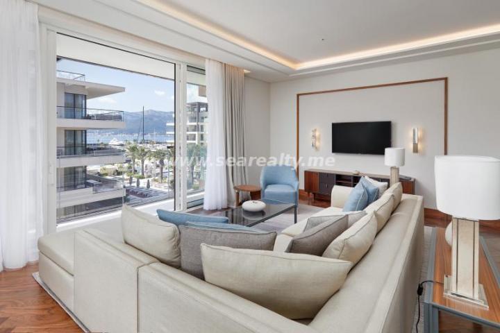 Brand new luxury two bedroom apartment with direct sea view in Porto Montenegro