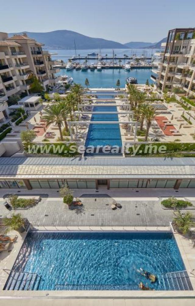 Brand new luxury two bedroom apartment with direct sea view in Porto Montenegro