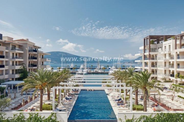 Brand new luxury two bedroom apartment with direct sea view in Porto Montenegro