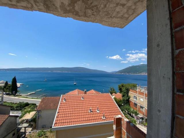 Two one bedroom apartments with sea view in Tivat (under construction)