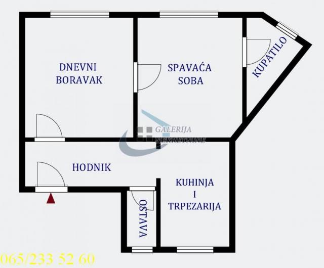 Vračar, Južni bulevar - Južni bulevar 51m2