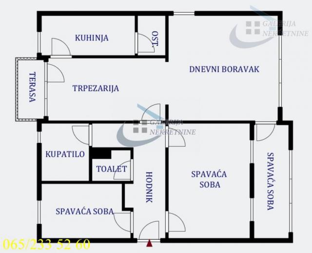 Zvezdara, Mirijevo - Koste Nađa 76m2