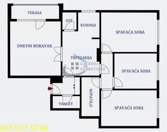 Zvezdara, Lipov lad - Bulevar kralja Aleksandra 88m2