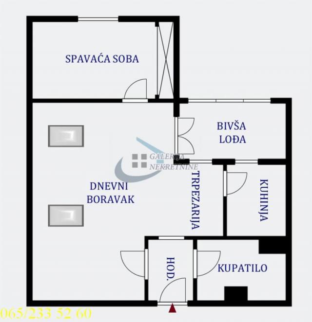 Savski venac, Dedinje - Rajka Mitića 53m2