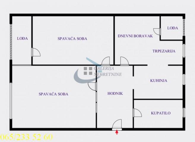 Palilula, Vukov spomenik - Ruzveltova 73m2