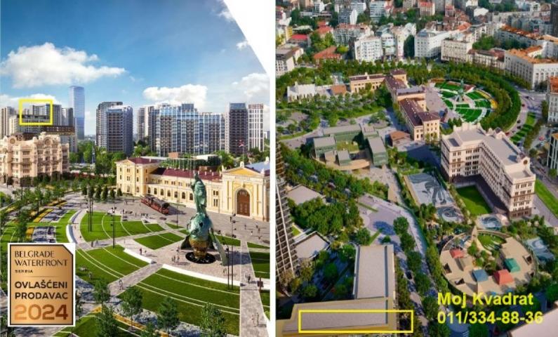 Savski venac, Beograd na vodi - BW King's Park Residence, 153m2 - PENTHAUS - BEZ PROVIZIJE ZA KUPCE!