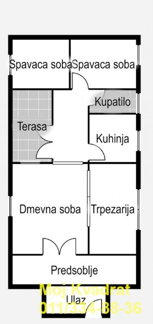 Rakovica, Labudovo brdo - Generala Zgonjanina, 78m2