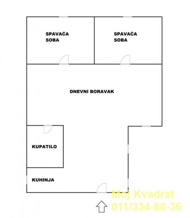 Savski venac, centar - Durmitorska, 70m2