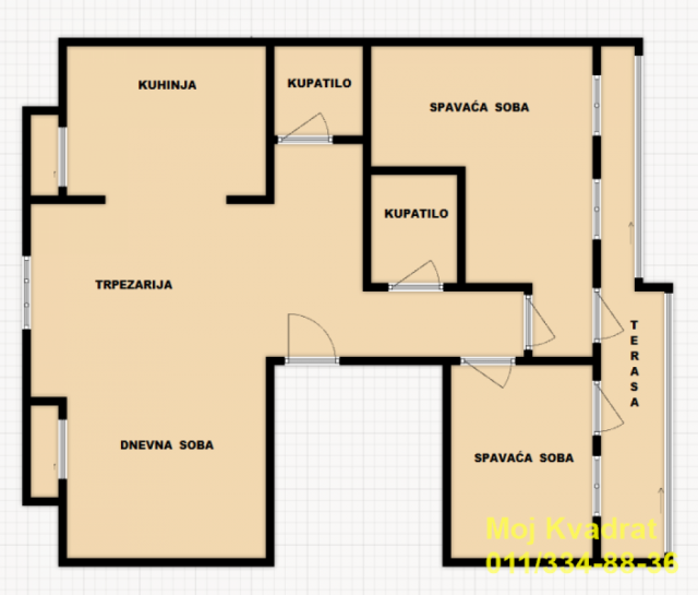 Čukarica, Banovo brdo - Nodilova, 120m2