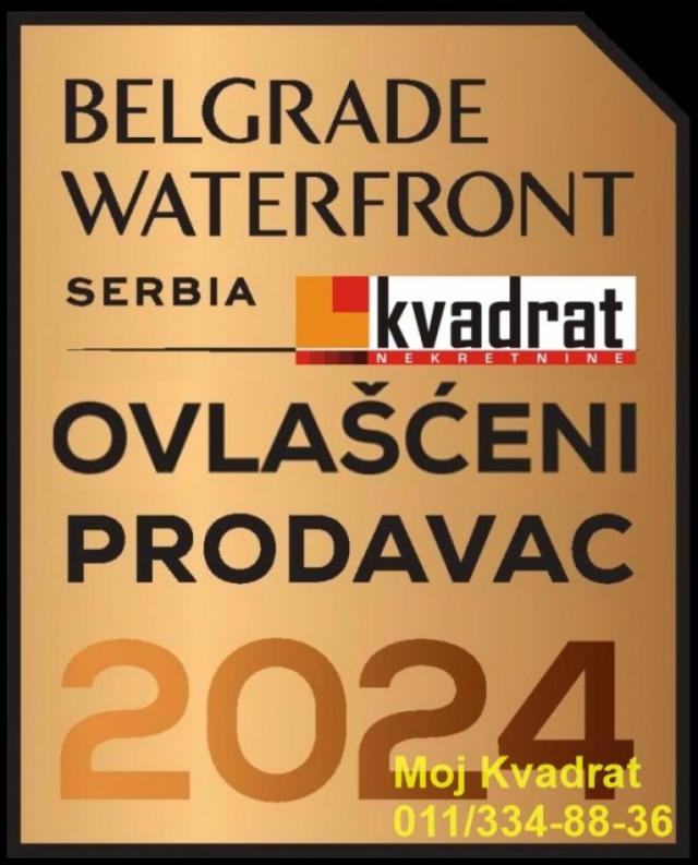 Savski venac, Beograd na vodi - BW Rima, 104m2 - BEZ PROVIZIJE ZA KUPCE!