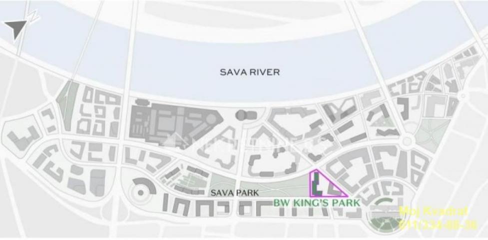 Savski venac, Beograd na vodi - Bulevar Vudroa Vilsona, 54m2