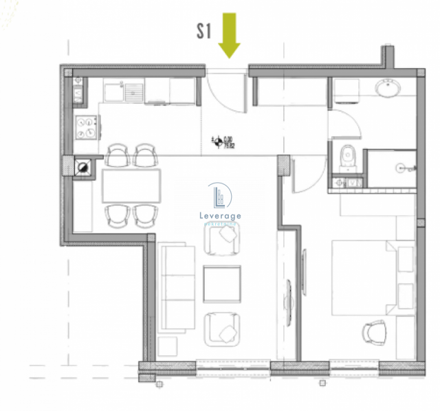 Lux novogradnja u centru Obrenovca, 47, 25 m2, 1. 5