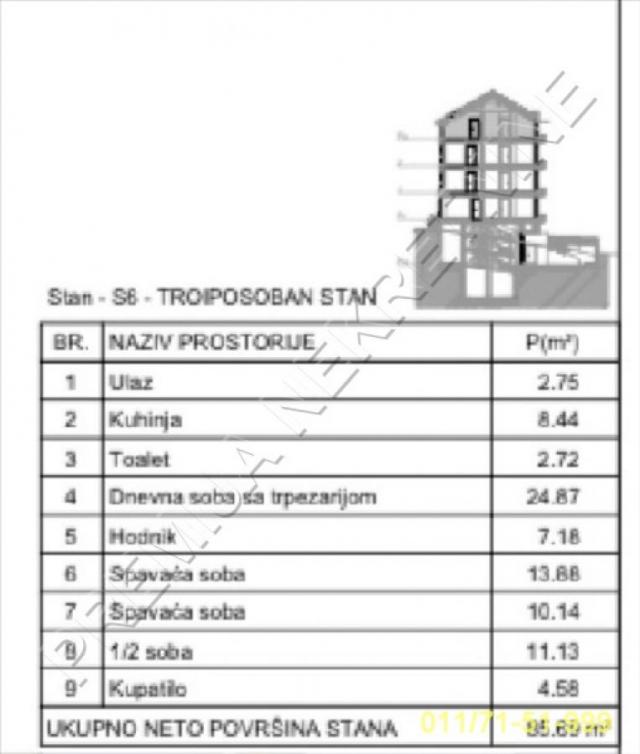 3. 5, Učiteljsko naselje, Paje Jovanovića, 85, 70m2