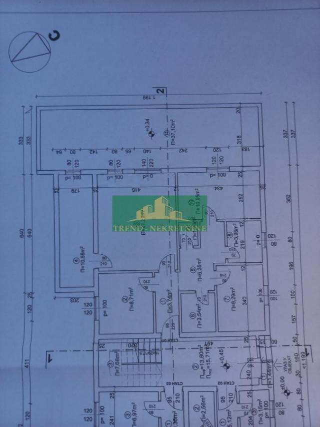 ČETVOROSOBAN stan POVOLJNO, 79m2 sa terasom od 37m2 Telep/Adice