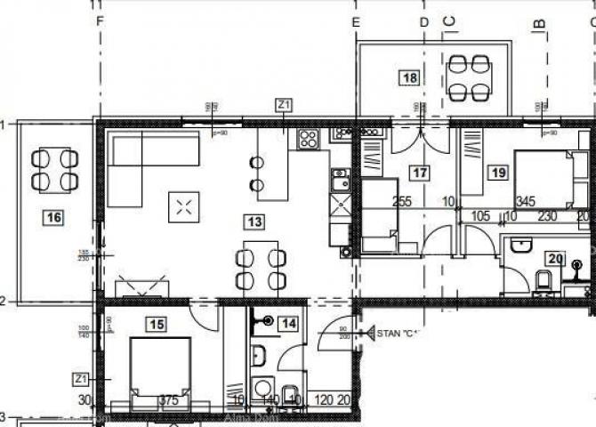 Wohnung Wohnung C1  mit drei Schlafzimmern im 1. Stock