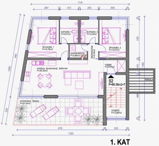 Wohnung Wohnungen zum Verkauf in einem neuen Projekt, 200 m vom Meer von Medulin entfernt!