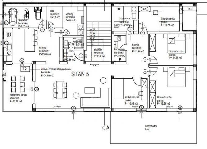 Stan Četverosoban stan S5 na 2. katu novogradnji u Kanfanaru