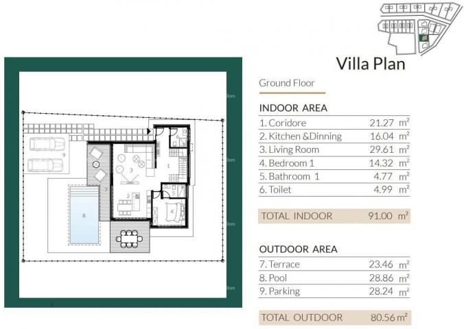 Vila Prodaja modernih vila u predivnom stambenom naselju, Umag