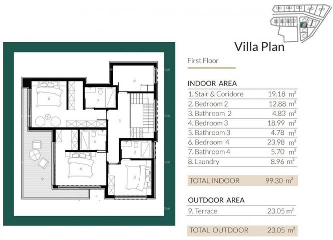 Vila Prodaja modernih vila u predivnom stambenom naselju, Umag