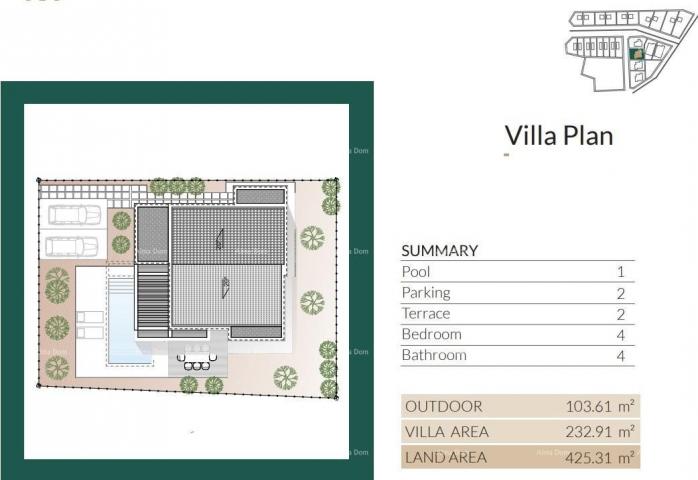 Vila Prodaja modernih vila u predivnom stambenom naselju, Umag