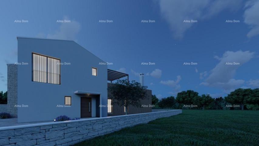 Building land Building plot with a project of a villa with a swimming pool, Rebići