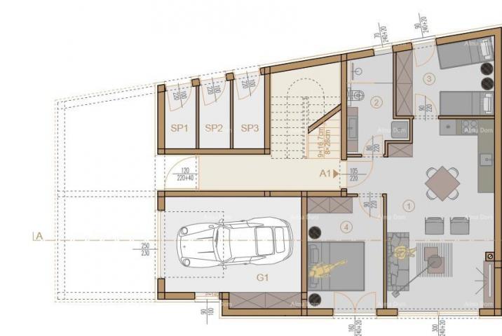 Wohnung Wohnungen zum Verkauf in einem neuen Projekt, Veli vrh, Pula! A1