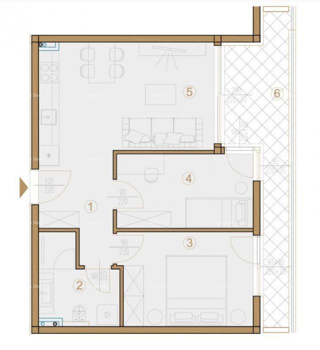 Wohnung Poreč, im Bau befindliches Wohn- und Geschäftshaus mit Wohnungen und Tiefgaragen