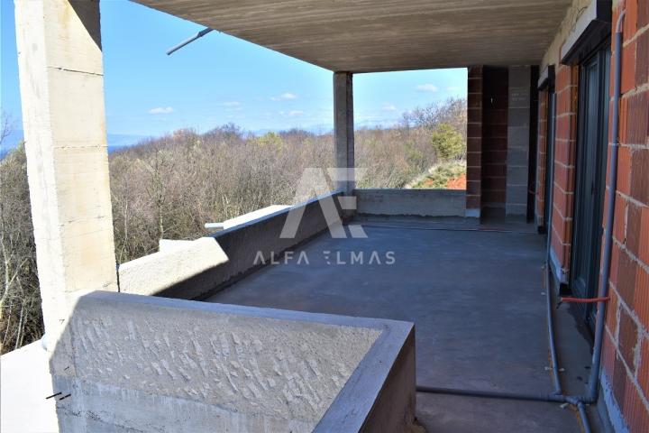 Malinska, moderne Villa mit Pool und Meerblick! ID 9