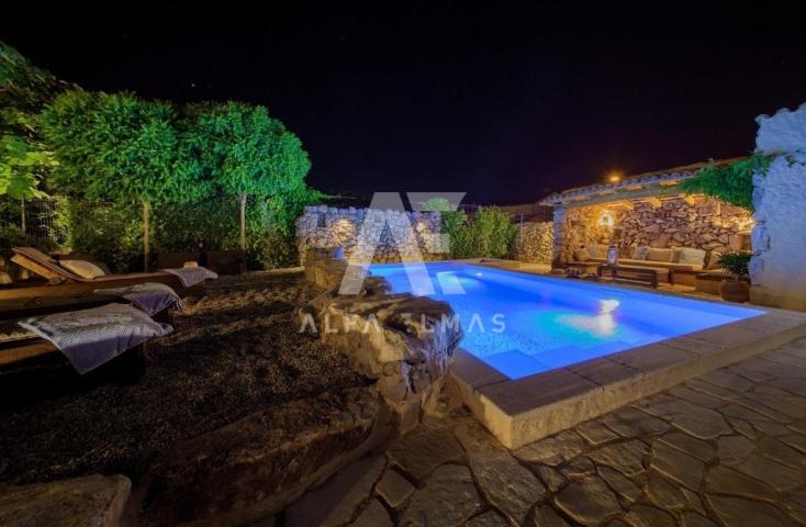 Malinska, rustic stone villa with pool!! ID 322