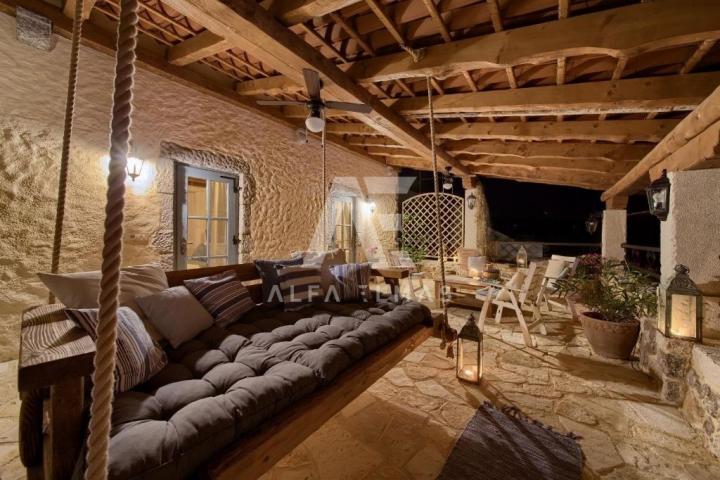 Malinska, rustic stone villa with pool!! ID 322