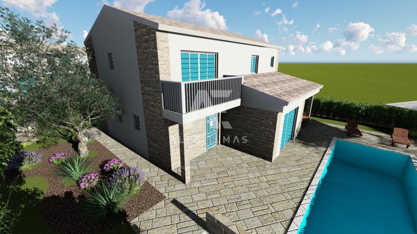 Dobrinj, surroundings, luxurious detached villa with pool! ID 370