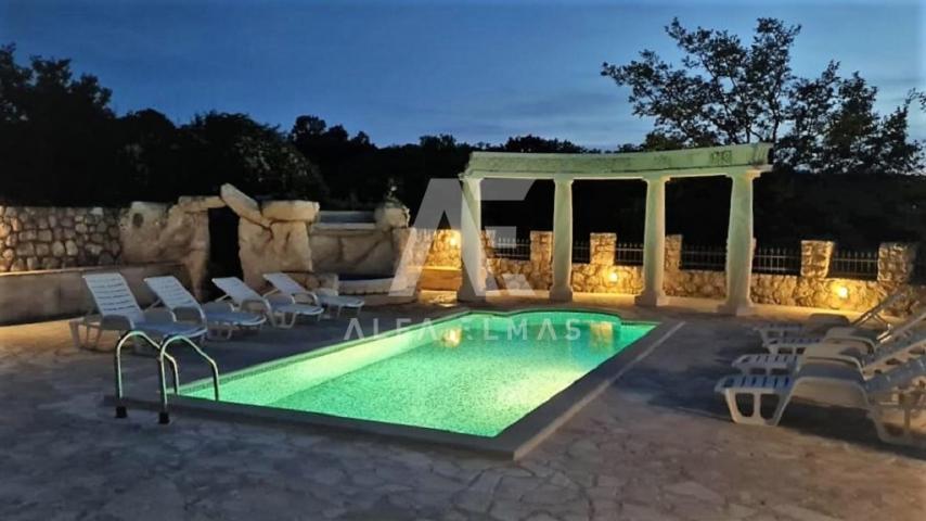 Dobrinj, Umgebung, charmante mediterrane Villa mit Pool!! ID 393