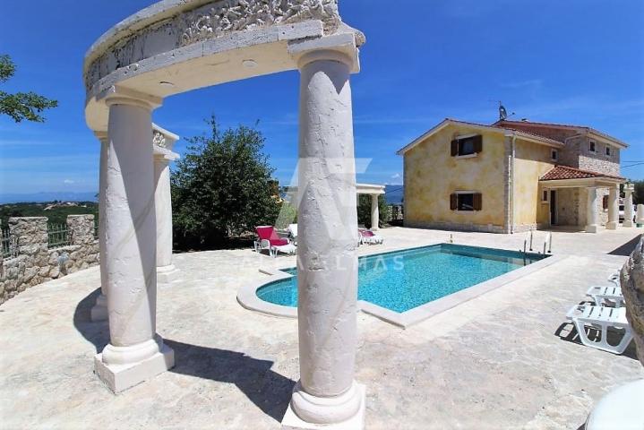 Dobrinj, Umgebung, charmante mediterrane Villa mit Pool!! ID 393