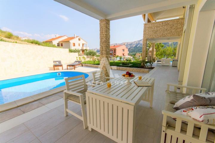 Baška, surroundings, semi-detached house with swimming pool in a quiet location!! ID 425