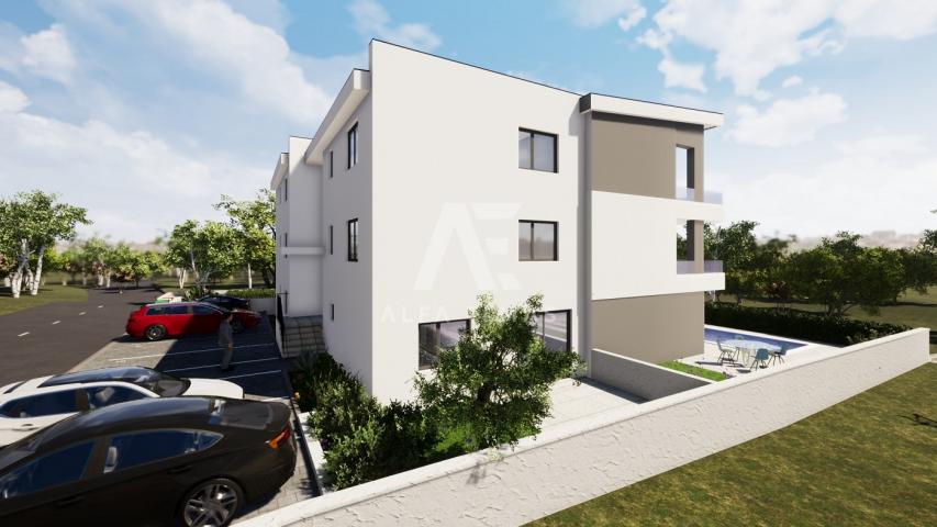 Malinska, surroundings, newly built, apartment on the second floor with a swimming pool!! ID 440