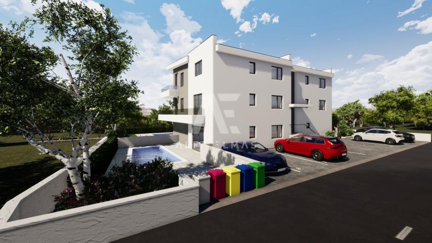 Malinska, surroundings, newly built, apartment on the second floor with a swimming pool!! ID 440