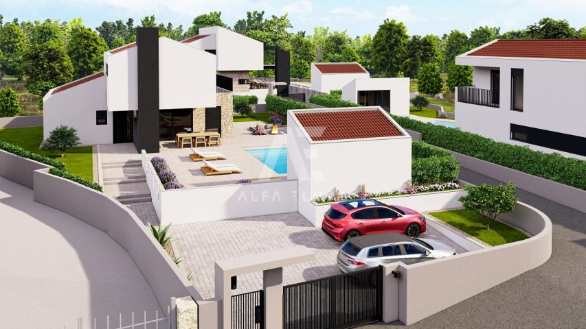 Malinska, surroundings, newly built, luxurious stone villa with swimming pool!! ID 471