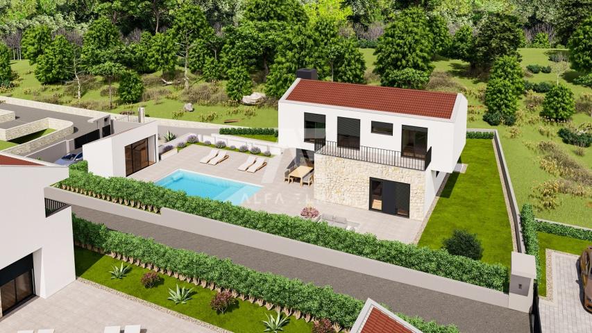 Malinska, surroundings, newly built, luxurious stone villa with swimming pool!! ID 471