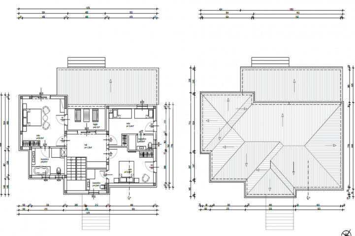 Dobrinj, surroundings, building land with a project in a quiet location!! ID 492