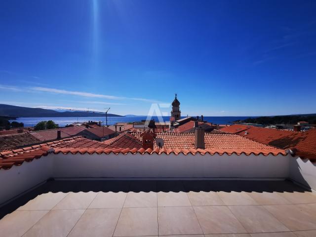 Krk, old town, renovated stone house with a garden and sea view! ID 546