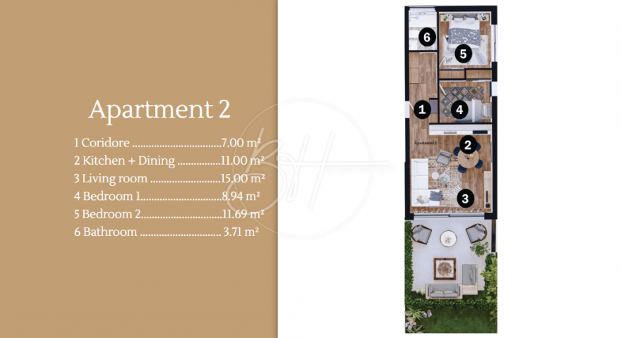 Wohnung Umag, 126,21m2