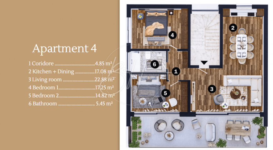 Wohnung Umag, 126,21m2