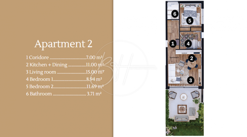 Atraktivni apartmani u luksuznom naselju, 100 metara od mora!