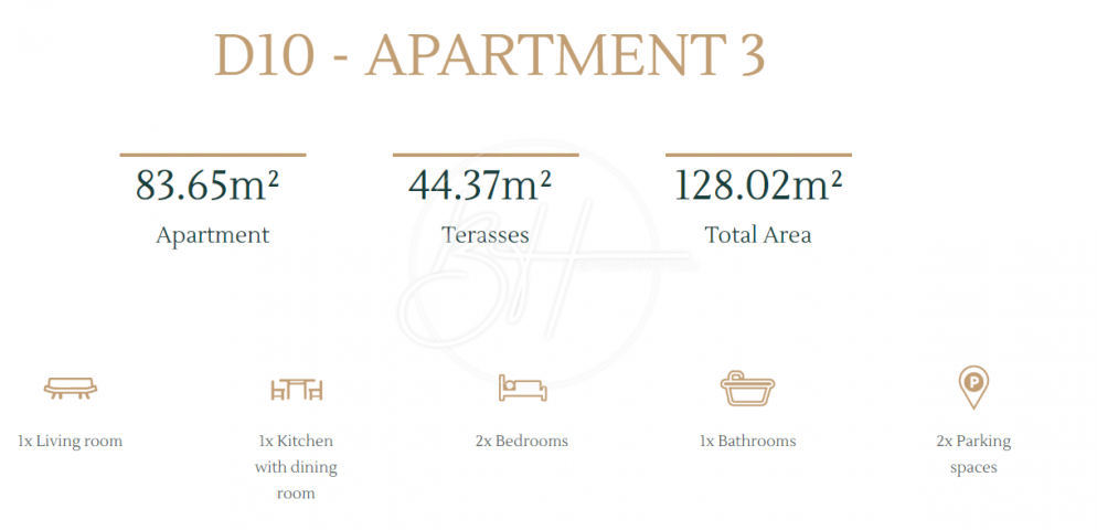 Atraktivni apartmani u luksuznom naselju, 100 metara od mora!