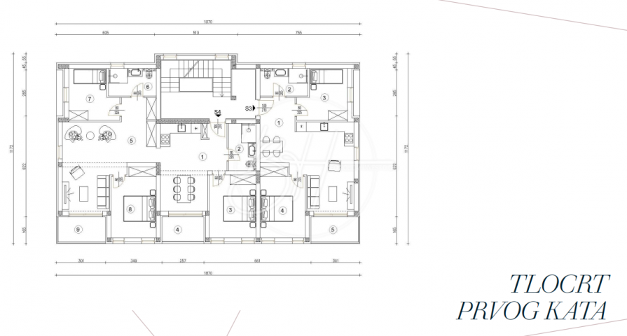 Flat Pula, 54,88m2