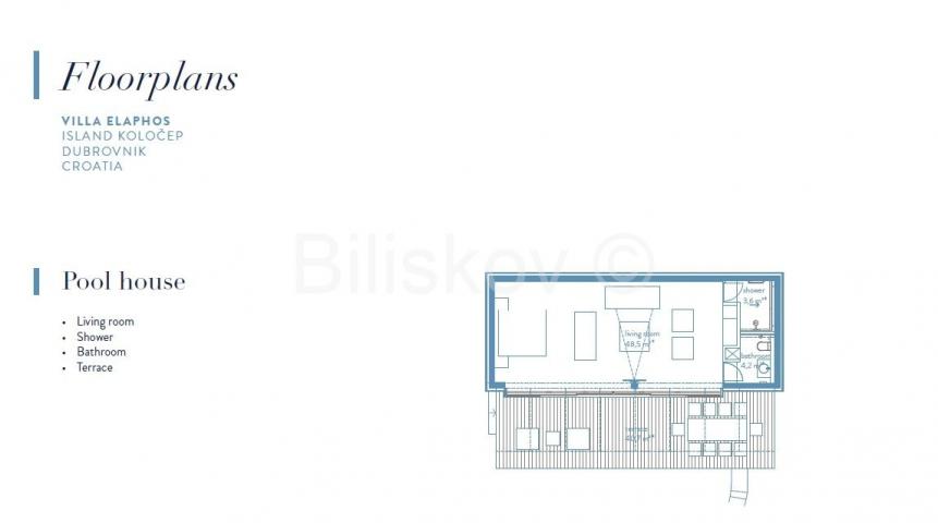 Luksuzna vila, prodaja, Dubrovnik, Koločep, vrt, bazen, parking