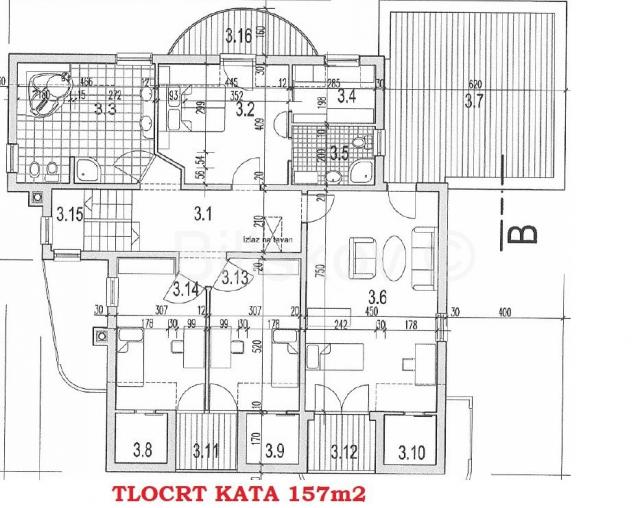 Samostojeća obiteljska kuća na dominantnoj parceli 4. 359m2