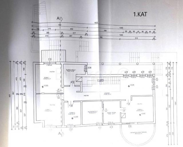 Prodaja, Gračani, samostojeća kuća, poslovni dio, lift, 2GPM