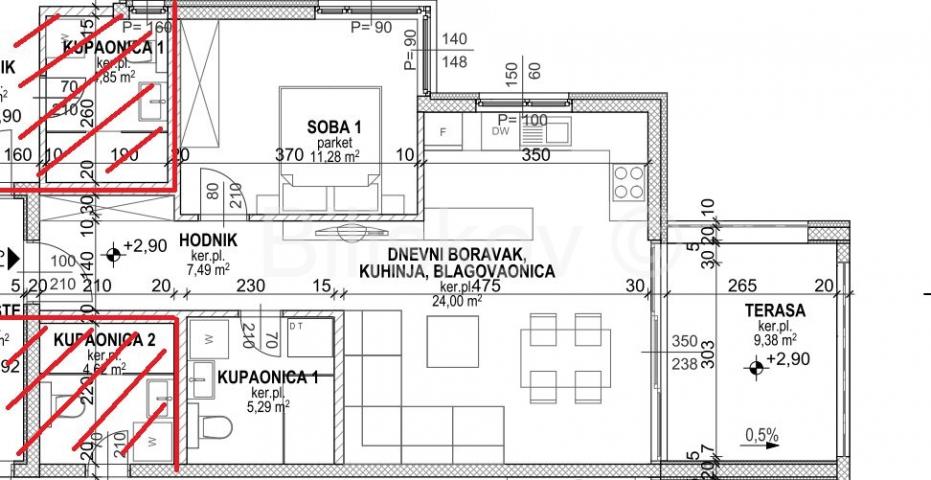 Prodaja, novogradnja, Opatija, 2-soban stan, GPM, lift